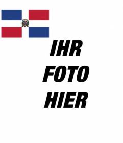 Dominikanische Republik-Flagge auf Ihrem Twitter avatar oder sozialen Netzwerken zu