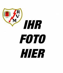 Rayo Vallecano Madrid Schild. Jetzt können Sie Ihre Fußballmannschaft, indem seine Schild zu deinem Profilbild auf Facebook anzufeuern