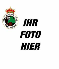Avatar für facebook mit der Real Racing Club Santander Schild über Ihr Foto
