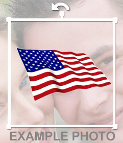 Aufkleber der Vereinigten Staaten Flagge winken Ihre Fotos schmücken 