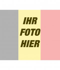 Belgien-Flagge auf dem Foto zu setzen