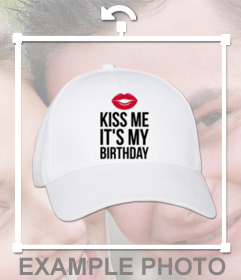 Lassen Sie sie ti jeder wissen, dass seine Ihren Geburtstag mit diesem kostenlosen Aufkleber eine Kappe auf Ihre Fotos mit dem Satz