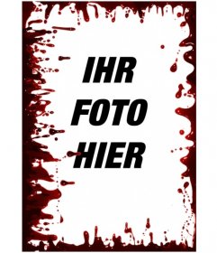Blutiger vertikalen Fotorahmen
