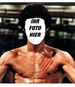 Setzen Sie Ihr Gesicht auf den Körper von Bruce Lee mit diesem Online-Fotomontage