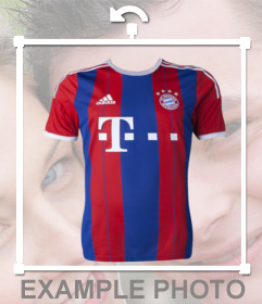 Aufkleber eines FC Bayern München T-Shirt