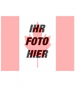 Fotomontage, um die kanadische Flagge auf deinem Profilbild zu platzieren