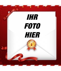 Senden Online-Weihnachts besten Wünsche mit Ihrem Foto zu Ihrer Familie oder
