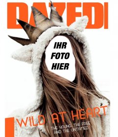Fotomontage auf der Titelseite einer Jugendzeitschrift