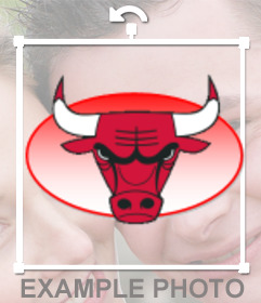 Aufkleber mit dem Logo der Chicago Bulls