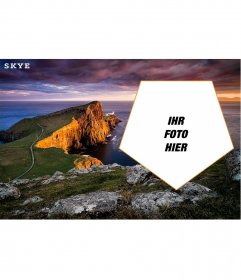 Kundengerechte Postkarte mit einem Bild von der Isle of Skye