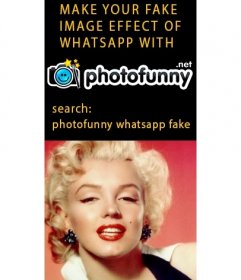 WhatsApp Effekt gefälschte Bild Foto mit Ihren Fotos zu machen und eine Foto-Vorschau hinzufügen und wenn Sie klicken, sehen Sie das Foto Ihrer Wahl. Sie werden sehen, was lacht !! WhatsApp Photofunny gefälschte App
