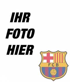 Fotomontage auf den Schild des FC Barcelona in Ihr Foto legen
