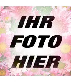 Gratis-Filter mit Blumen Ihr Profilbild zu dekorieren 