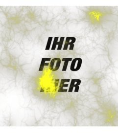 Seltsam Foto mit gelben Lichtern oder Neuronen ray aus, die auf Fotos setzen und bearbeiten Sie sie online
