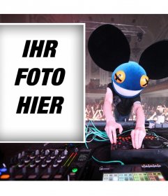 Laden Sie Ihr Foto, wenn Sie den berühmten DJ Deadmau5 und kostenlos