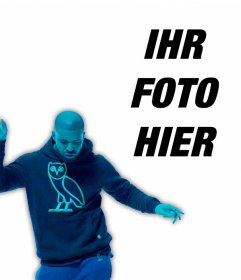 Laden Sie Ihr Foto zusammen mit Drake in seinem berühmten Video-Hotline Bling 