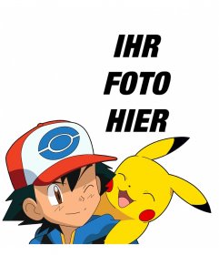 Effekt mit Ash und Pikachu, wo Sie Ihr Foto kostenlos