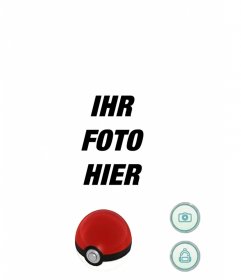 Screen of Pokemon Go-Spiel, das Sie mit jedem Bild bearbeiten