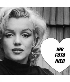 Foto-Effekt mit der schönen Marilyn Monroe Ihr Foto kostenlos