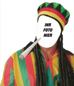 Lassen Sie sich als Rastafari mit dieser originellen und kostenlosen Effekt gekleidet