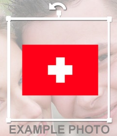 Aufkleber, um Ihre Fotos tha Flagge der Schweiz kostenlos 