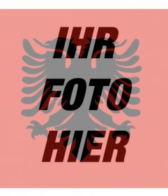 Foto-Filter mit der Flagge von Albanien perfekt für dein Profilbild