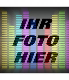 Online-Filter von Musik-Equalizer mit colores für Ihr Foto
