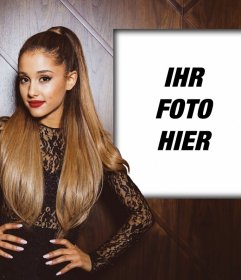 Fotomontage mit Ariana Grande zur Aufnahme Ihres Fotos