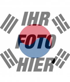 Filter der Flagge von Südkorea, um das Foto