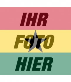 Ghana-Flagge als Filter, um Ihre Fotos