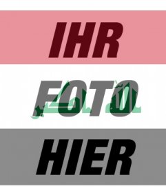 Gratis-Filter für Ihr Foto mit der Flagge des Irak