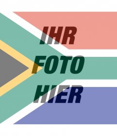 Fotoeffekt der südafrikanischen Flagge für Ihr Foto
