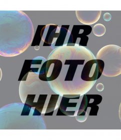 In Blasen, um Ihre Fotos mit diesem freien Filter