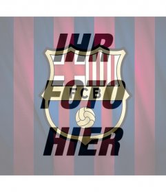 Foto Wirkung des FC Barcelona Schild für Ihr Foto 