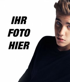 Laden Sie Ihr Bild neben Justin Bieber