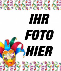 Fotoeffekt zu feiern Karneval Fragen: 