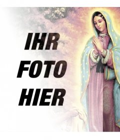 Fotomontagen mit Bildern der Jungfrau von Guadalupe