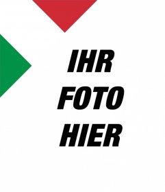 Italienische Flagge in der Ecke Ihrer Fotos mit diesem Online-Effekt 