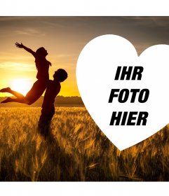 Romantische Effekt mit Ihrem Foto mit einem Paar, die Spaß zu bearbeiten