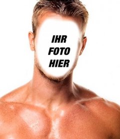 Fotomontage eines muskulösen Mannes mit Ihrem Gesicht