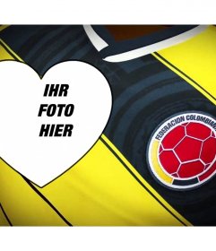 Online Fotomontage zu bearbeiten und die kolumbianische Fußballmannschaft 