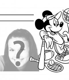 Laden Sie Ihr Foto zu dieser Zeichnung von Mickey und ausdrucken
