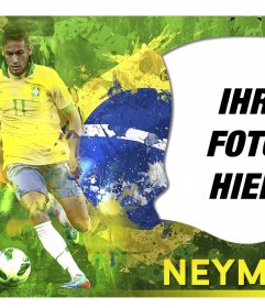 Fotomontage mit Neymar Jr