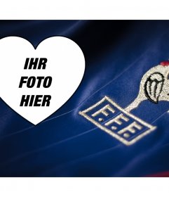 Freie Effekt Ihre Unterstützung für die Fußballmannschaft von Frankreich zu