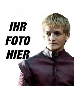 Fotomontage mit Joffrey Lannister, der böse König von Game of Thrones erscheinen
