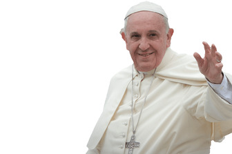 Fotomontage, in der Sie mit dem Papst FRANCISCO erscheinen
