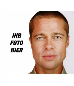 Fotomontage für Ihre Fotos mit Brad Pitt