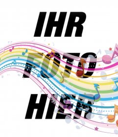 Musikalische Anmerkungen über Ihre Fotos mit diesem Effekt Online-