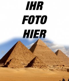 Effekte, um Ihr Foto in die Pyramiden von Ägypten zu bringen