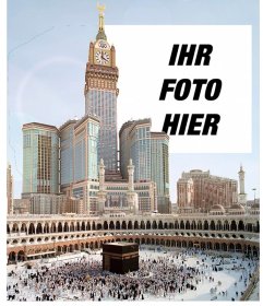 Reise Postkarte nach Mekka, die größte Stadt Saudi-Arabiens